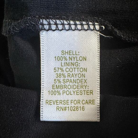 Garnet Hill Embellished Embroidered Black Gold Knit Sequined Tank Top &Skirt Set - Picture 7 of 11